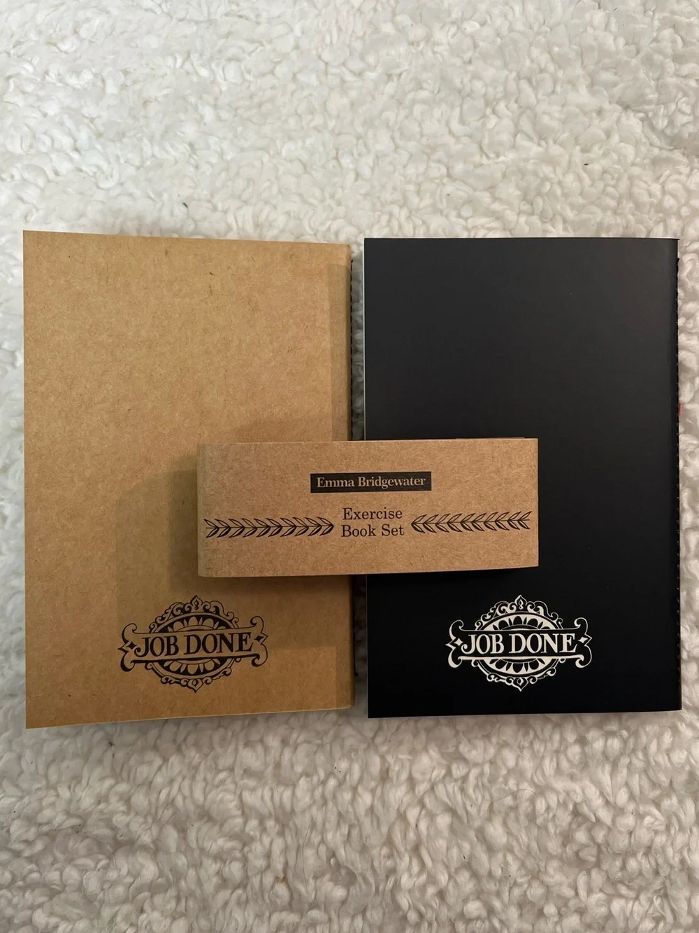 Emma Bridgewater Exercise Kraft + Black Journal Notebook Set of 2